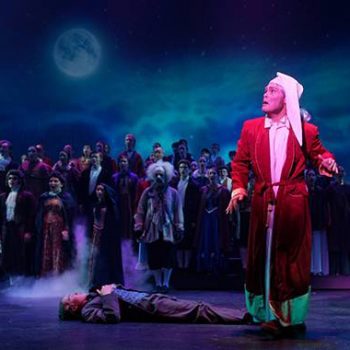 Ebenezer Scrooge of a Christmas Carol Musical performance