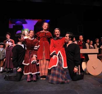 The Cratchit Family from the Christmas Carol Musical