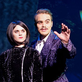 Gomez and Wednesday Addams at the Addams Family Musical