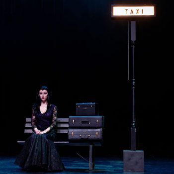Morticia at the Addams Family Musical