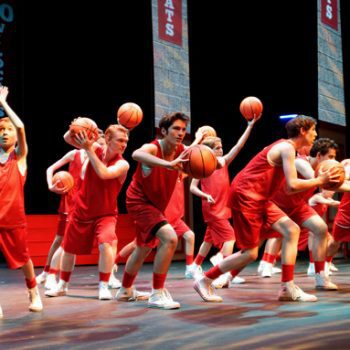 Basketball players from High School the Musical