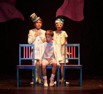 Three children in Seussical