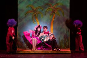 A male and female character in Seussical