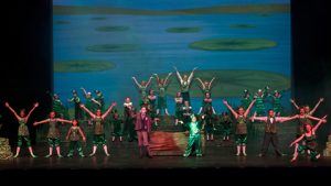 Honk Jr. cast wearing green