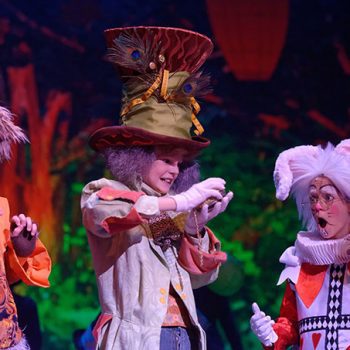 Alice in Wonderland musical Mad Hatter with White Rabbit