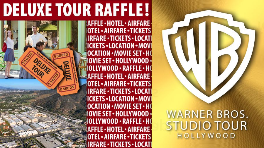 Warner bros studio hollywood deluxe tour raffle.