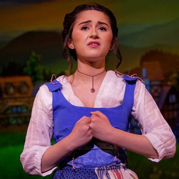 Belle singing in Beauty and the Beast