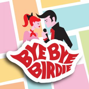 Bye bye birdie logo.