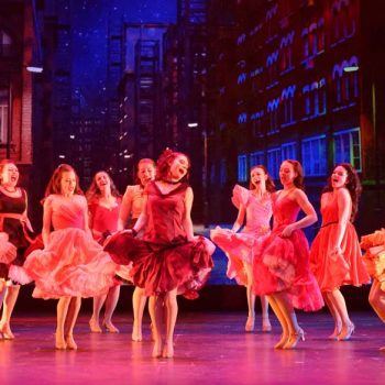 Dancers wearing pink in West Side Story