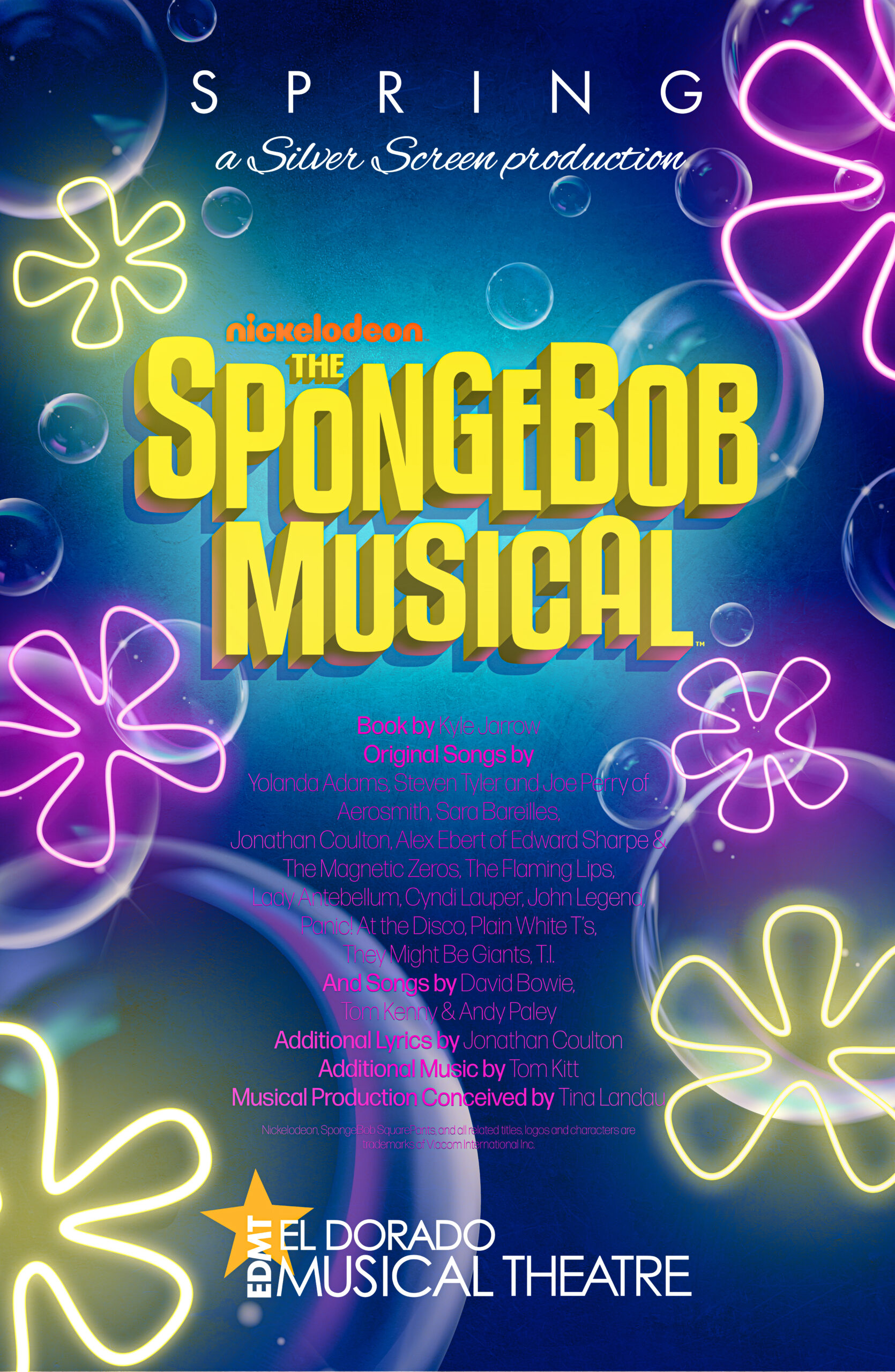 Nickelodeon the SpongeBob Musical production of El Dorado Musical Theatre