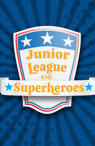 Junior league of superheroes logo.
