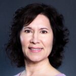 Smiling middle-aged woman headshot